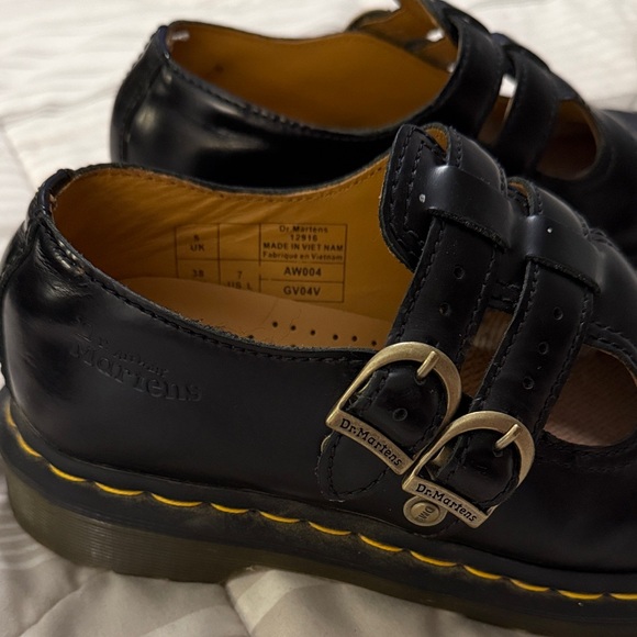 Dr. Martens Black Maryjane Shoes with Buckles - Picture 2 of 5